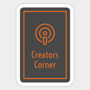 Creators corner Podcast Sticker